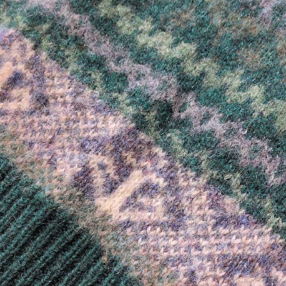 Vintage British Wool Craftcentre Cymru Crew Neck Sweater with Anchor Pattern,M - Picture 5 of 11